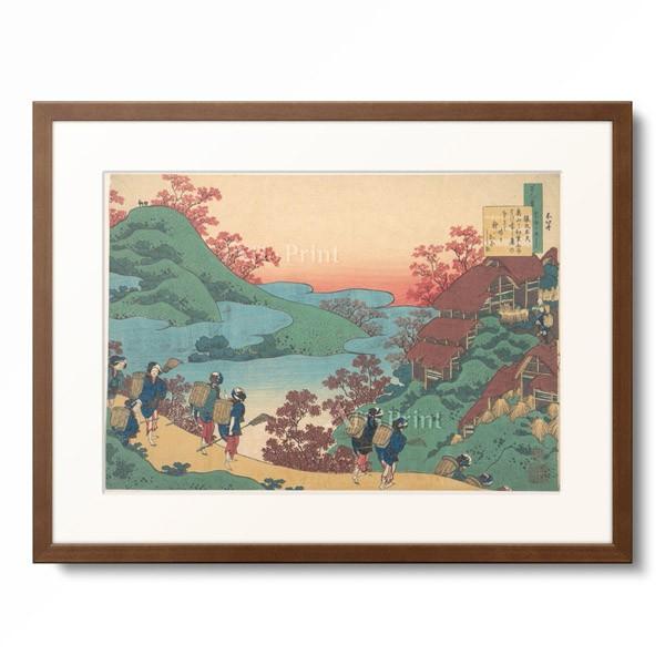 葛飾北斎 Katsushika Hokusai 「百人一首 乳母かゑとき 猿丸太夫」