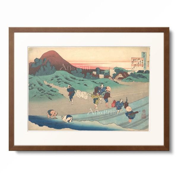 葛飾北斎 Katsushika Hokusai 「百人一首 うはかゑとき 持統天皇」