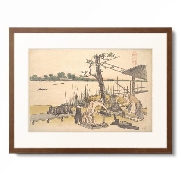 葛飾北斎 Katsushika Hokusai 「今戸川」