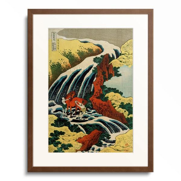 葛飾北斎 Katsushika Hokusai 「諸国瀧廻り 和州吉野義経馬洗滝」