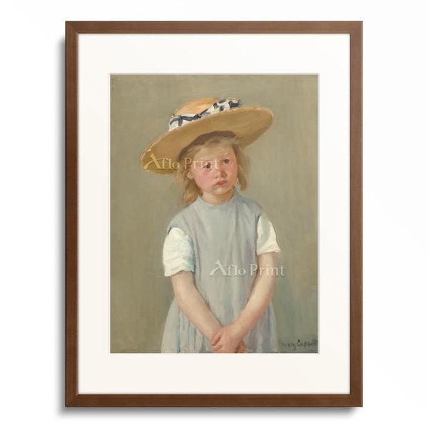 メアリー・カサット Mary Stevenson Cassatt 「Child in a Straw Hat, ca. 1886.」｜afloprint