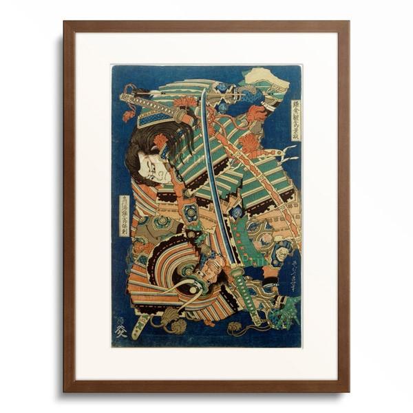 葛飾北斎 Katsushika Hokusai 「鎌倉の權五郎景政 鳥の海彌三郎保則」