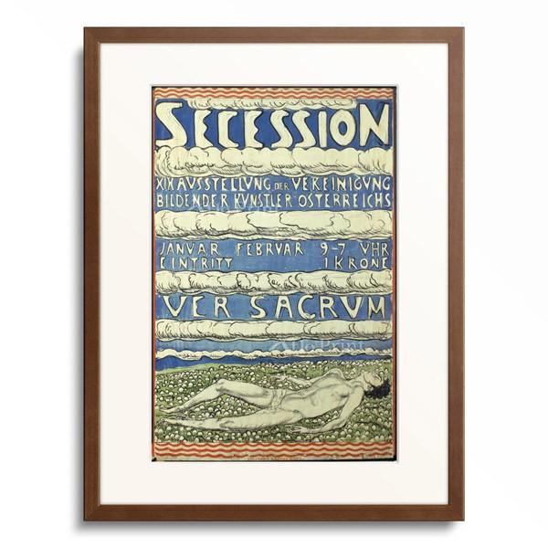 フェルディナント・ホドラー Ferdinand Hodler 「Poster for the 19th exhibition of the Association of Visual Artists of Austria, Vienna Secession」｜afloprint