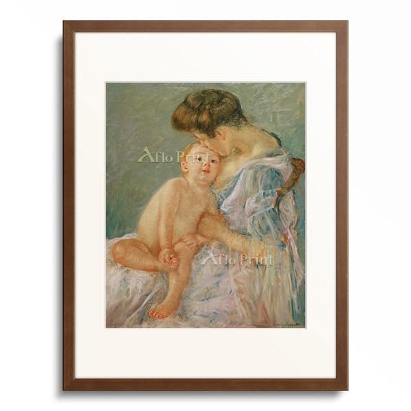 メアリー・カサット Mary Stevenson Cassatt 「Maternity (Mother Kissing Her Baby)」｜afloprint