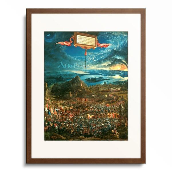 アルブレヒト・アルトドルファー Albrecht Altdorfer 「アレクサンドロス大王の戦い(部分)」｜afloprint