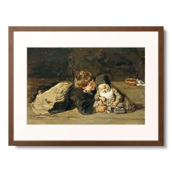 マックス・リーバーマン Max Liebermann 「Siblings. 1876」｜afloprint