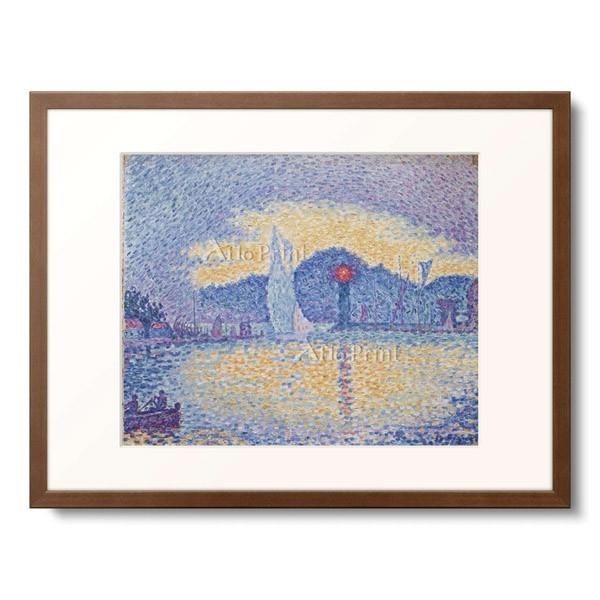 ポール・シニャック Paul Victor Jules Signac 「Quay wall with lighthouse. 1898 ...