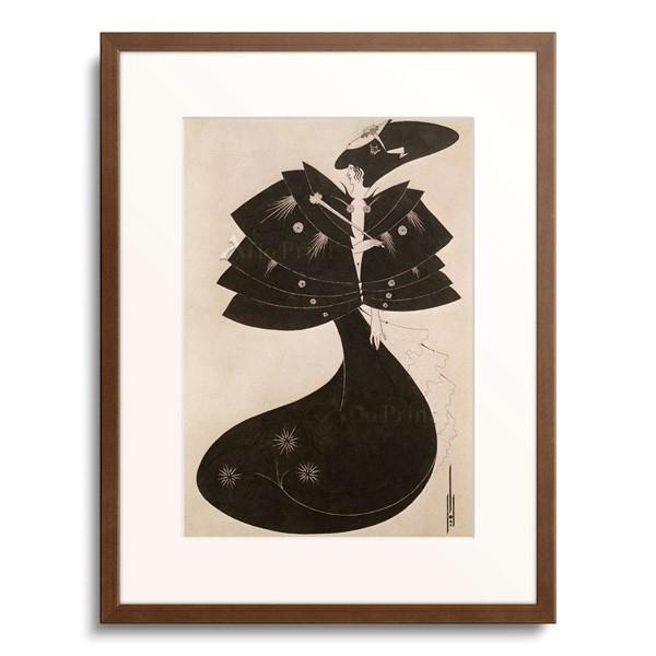 オーブリー・ビアズリー Aubrey Vincent Beardsley 「黒のケープ(サロメ挿絵)」｜afloprint