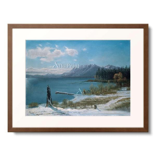 アルバート・ビアスタット Albert Bierstadt 「Winterly Lake Tahoe.」｜afloprint