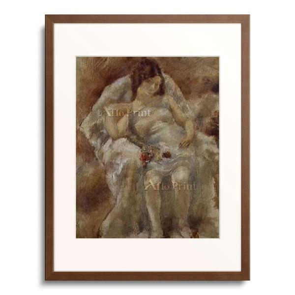 ジュール・パスキン Jules Pascin 「Sitzendes Madchen mit Blumen. 1929.」｜afloprint