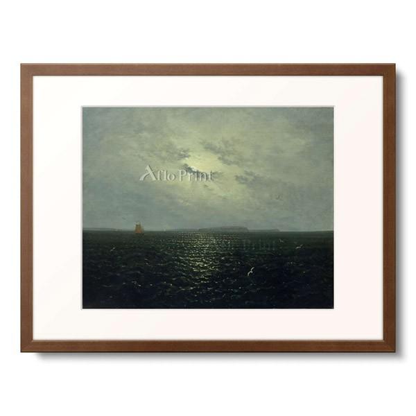 カール・グスタフ・カルス Carl Gustav Carus 「moonlit night, Rugia. Ca. 1819」｜afloprint