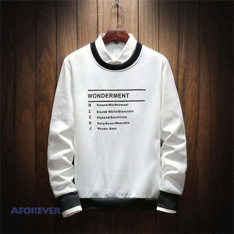 かっこいい トレーナー メンズ メンズトレーナー トップス クルーネック カジュアル 秋 Af Aforever 通販 Yahoo ショッピング