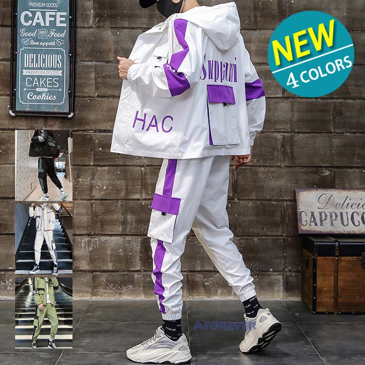 セットアップ メンズ ジャージ上下 上下セット スポーツウェア 上下 英字プリント スポーツ おしゃれ Af Aforever 通販 Yahoo ショッピング