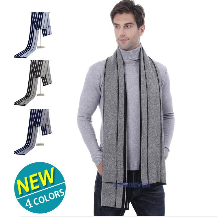 537円 最大57 Offクーポン マフラー メンズ ストライプ柄 おしゃれ ロングマフラー クリスマス プレゼントシンプル カシミヤブレンドマフラー カジュアル 防寒