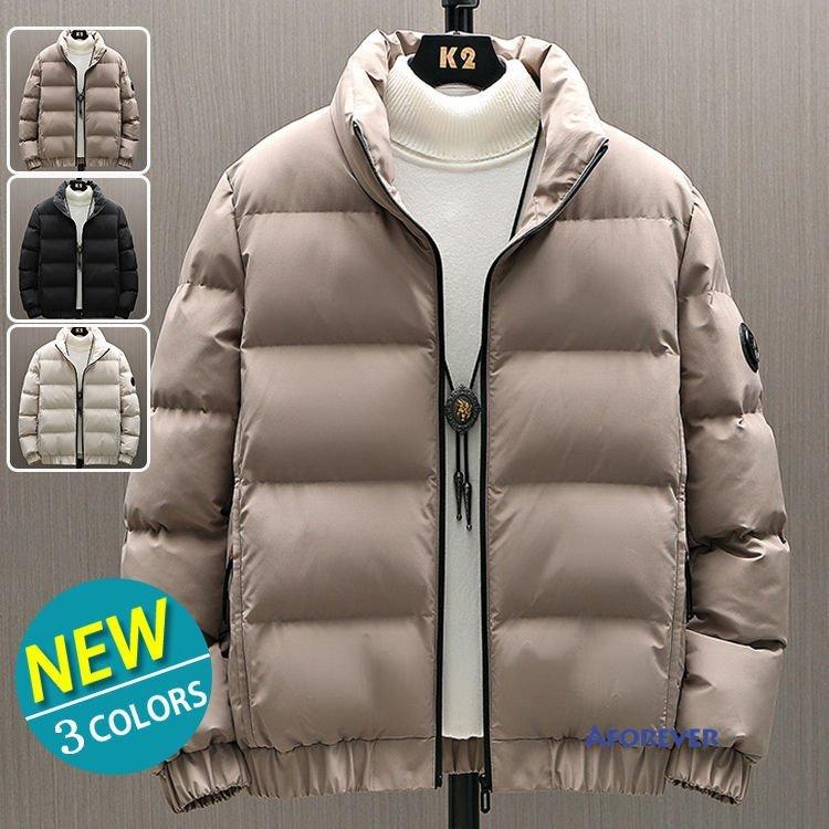 中綿コート メンズ ビジネス 厚手ジャケット ダウンジャケット ショート丈 ハイネック アウター 防寒 40代 50代 限定タイムセール