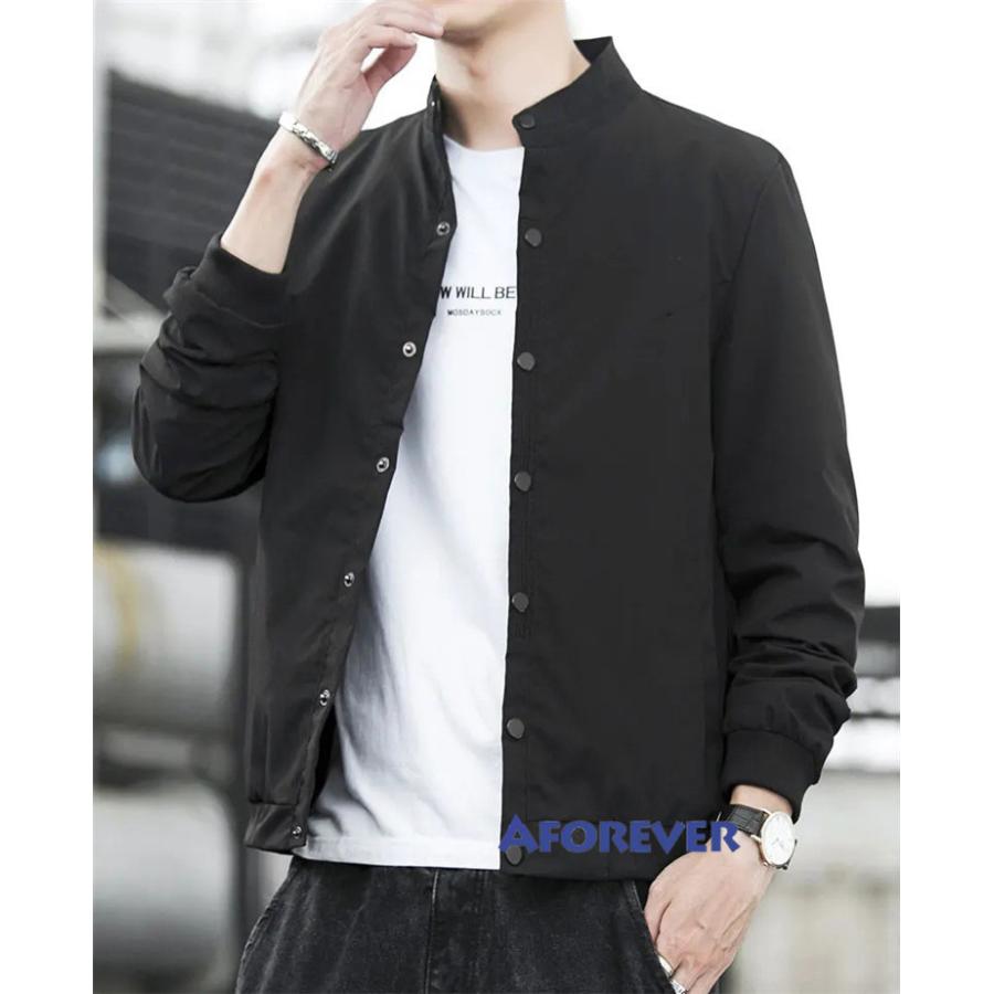 ジャケット メンズ 無地ジャケット スタジャン シンプル はおり 春秋着 アウター スポーツ 秋ジャケット 40代 50代