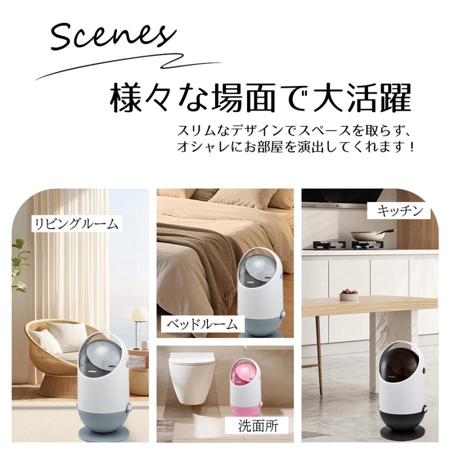 ゴミ箱 おしゃれ 20L 20リットル グレー　ダストボックス フロントオープン 分別 積み重ね キッチン スリム シンプル 大容量 ichc-39g_7