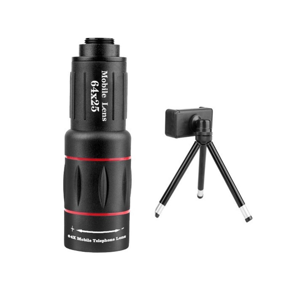 スマホ用カメラレンズ スマホ 拡大レンズ 望遠レンズ 64倍 モバイル