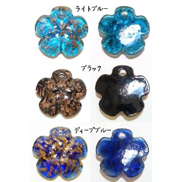 ☆新品☆ベネチアンガラスペンダントトップ ベネチアンガラス風 ペンダントトップ 梅花 全5色 vene-45 : スマート