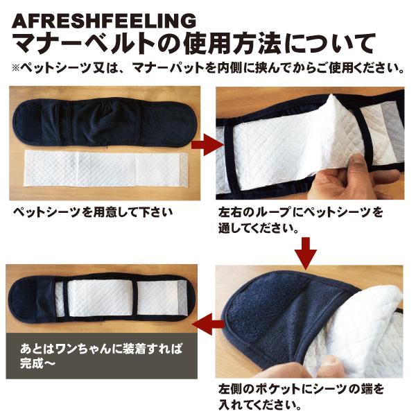 プレーンボーダーマナーベルト Mサイズ マナーベルト 犬 DOG ペット メール便1点のみＯＫ アフレッシュフィーリング |  | 10