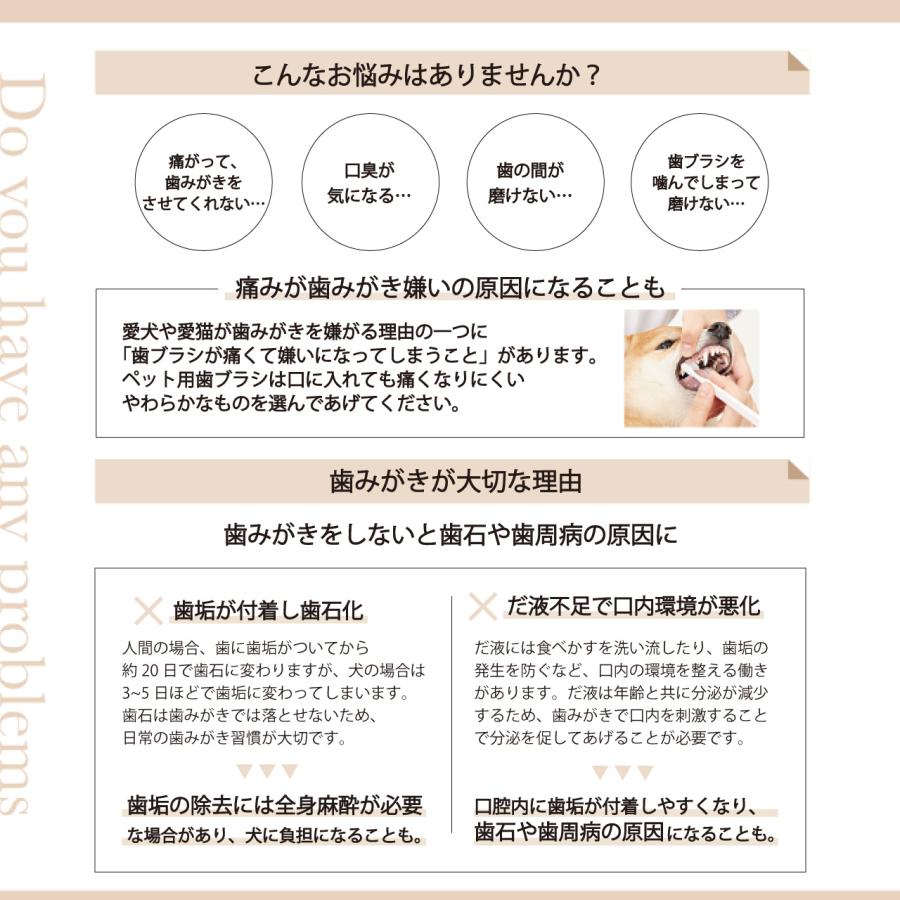 Ultra Soft 超やわらか歯ブラシ 小型犬 猫用 Sサイズ 歯ブラシ 360度