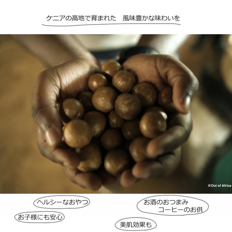 Out of Africa マカダミアナッツ ソルト 50gx5個セット ケニアナッツ