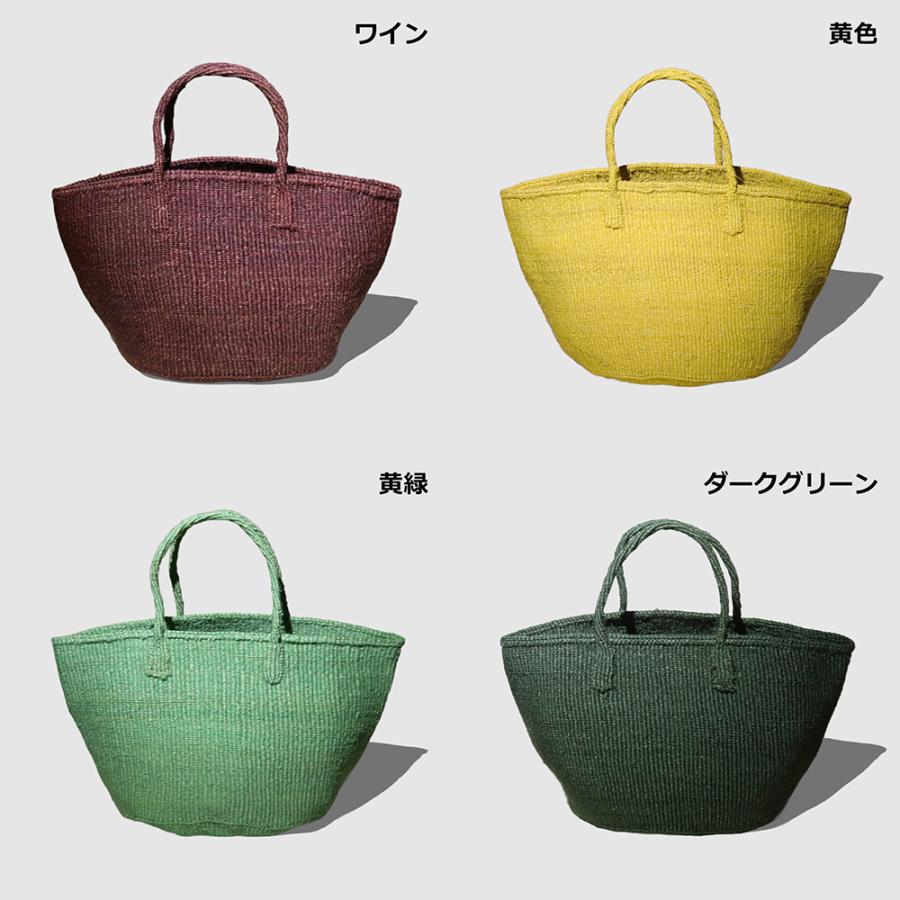インナープレゼント】サイザルバッグ 12インチ Lサイズ 無地 かご