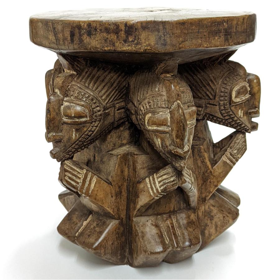 バガ族腰掛 座面29cm アフリカの家具 スツール 椅子