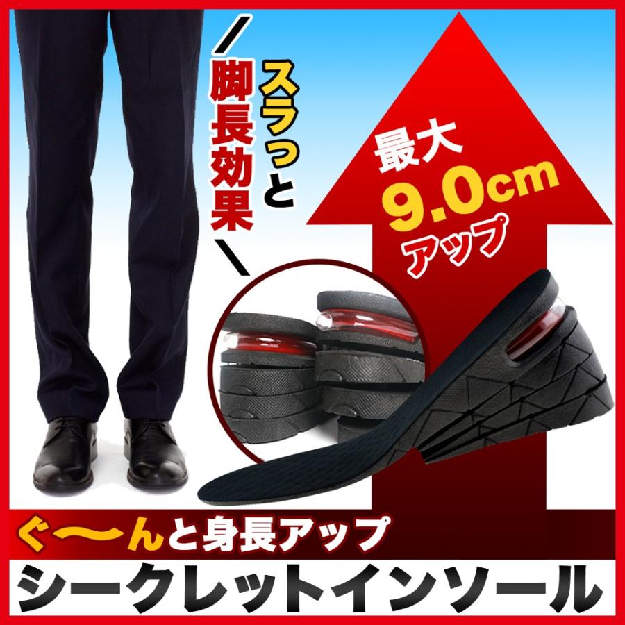 シークレットインソール シークレット インソール 身長アップ 脚長効果 靴 中敷き かかと 上げ底 ヒール 最大9ｃｍup Drugsecretshoeinsolemax9cm Afrostarz 通販 Yahoo ショッピング