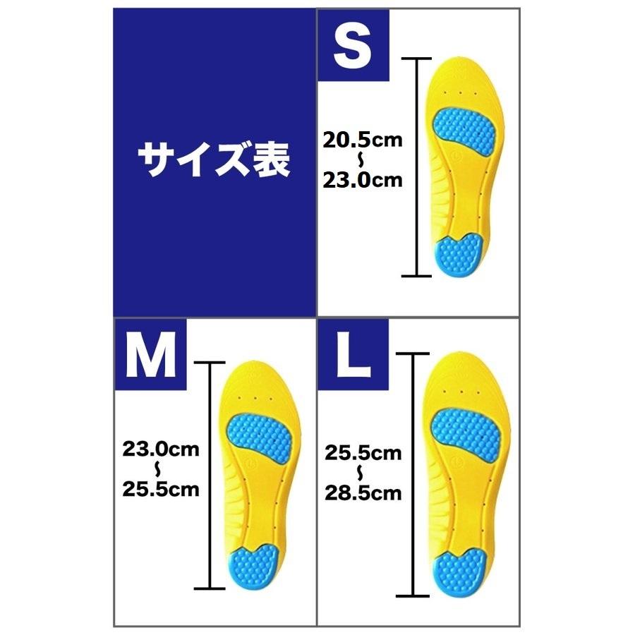 インソール スポーツ 衝撃吸収 ゲルクッション 土踏まず 立ち仕事