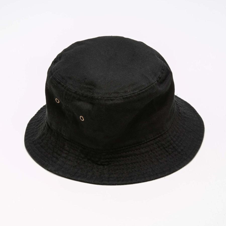 NEWHATTAN（ニューハッタン）：バケットハット ブラック メンズ＆レディース ファッション 帽子 メール便対応可