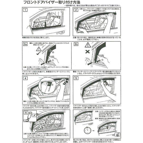 アエロリフト プジョー リフター 5 Dr. 19〜 フロント ドアバイザー