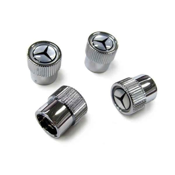 BENZ バルブキャップ シルバー (BENZ VALVE STEM CAPS SILVER) [275067]｜afterparts-co-jp