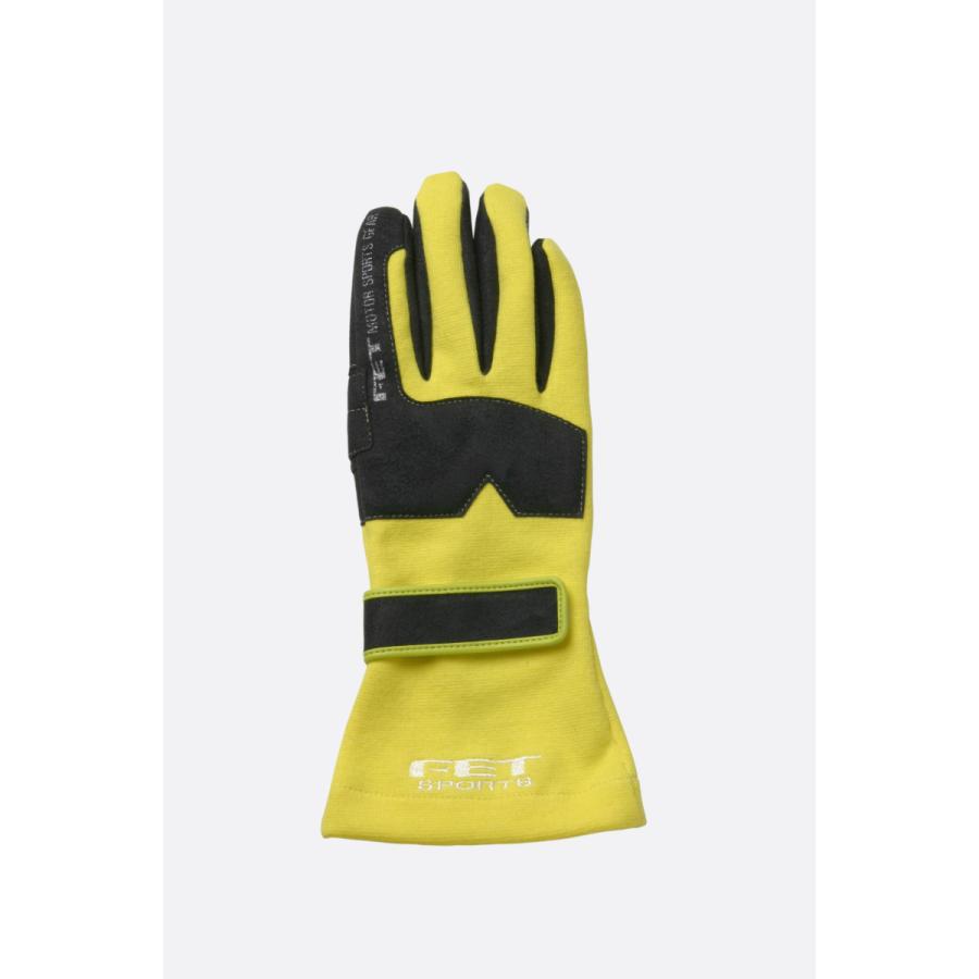 FET sports/エフイーティースポーツ 3Dレーシンググローブ イエロー×ブラック Mサイズ 71172008/FT3DGL8 [クリックポスト送料無料]