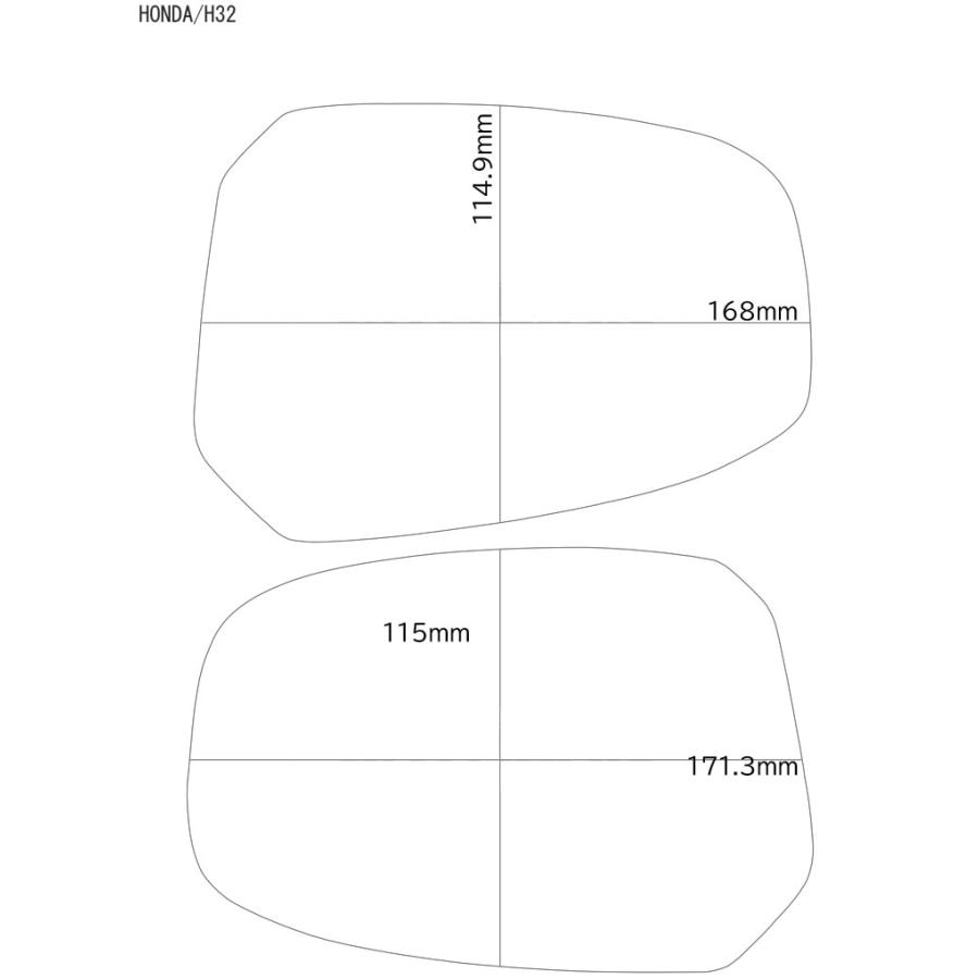 広角 ドアミラー AUTBAHN アウトバーン ホンダ フリード 11/10〜 GB3
