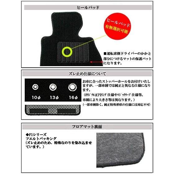 フロアマット ワールドマット（worldmat） ミツビシ ｅｋワゴン 寒冷地仕様 H25/6〜H31/3 Ｂ１１Ｗ用 F1シリーズ｜afterparts-co-jp｜08