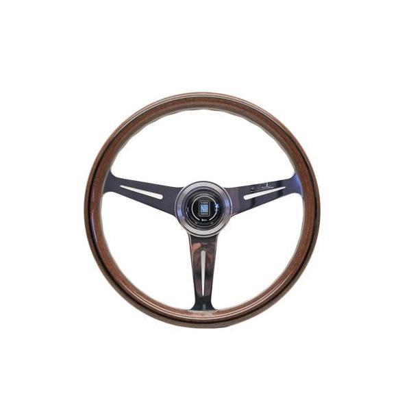 NARDI ナルディ ステアリング FLAT SPOKES ウッド＆ポリッシュ