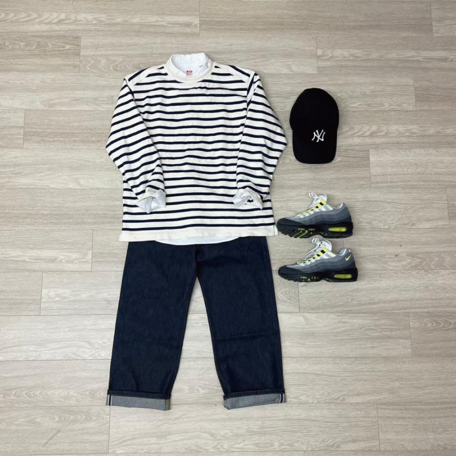 Yonetomi new basic バスクシャツ クルーネック バスクニット ボーダー WAVE COTTON BASQUE KNIT PULLOVER 米富繊維 日本製 メンズ レディース | Yonetomi NEW BASIC | 11