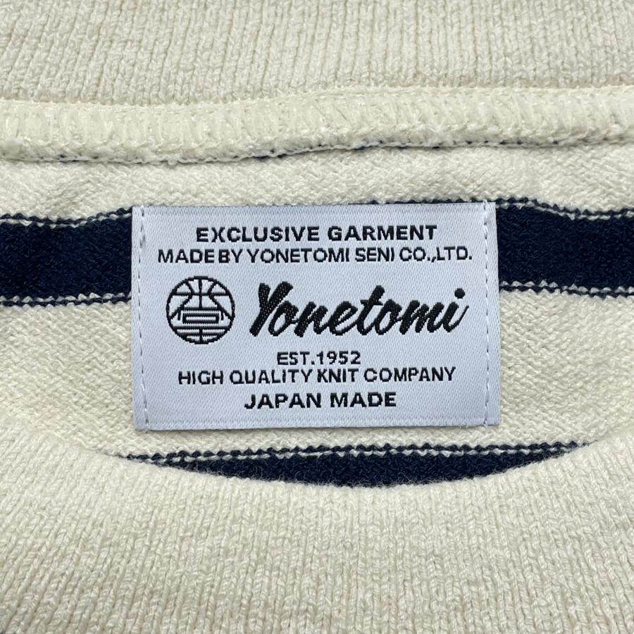 Yonetomi new basic バスクシャツ クルーネック バスクニット ボーダー WAVE COTTON BASQUE KNIT PULLOVER 米富繊維 日本製 メンズ レディース | Yonetomi NEW BASIC | 10