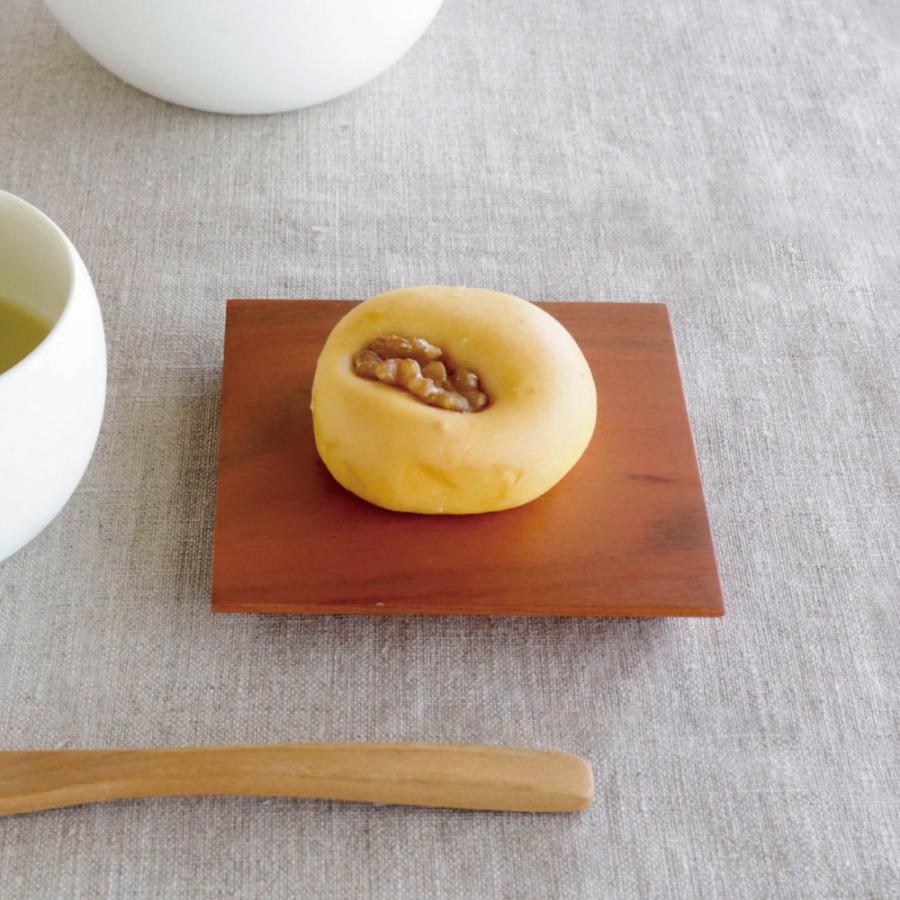SALIU（サリュウ） 茶敷 角 コースター 山桜 木製 天然木 四角 茶托 茶