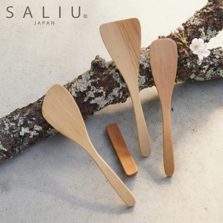 SALIU（サリュウ） 木べら 調理器具 日本製 炒め用 26cm ヘラ 付知山桜