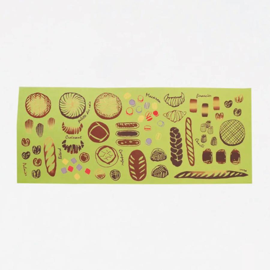 手ぬぐい boulangerie Esquisse France フラインスパン ブレッド 注染手ぬぐい にじゆら 37×90cm パンをモチーフ デザイン かわいい おしゃれ 日本製 |  | 04