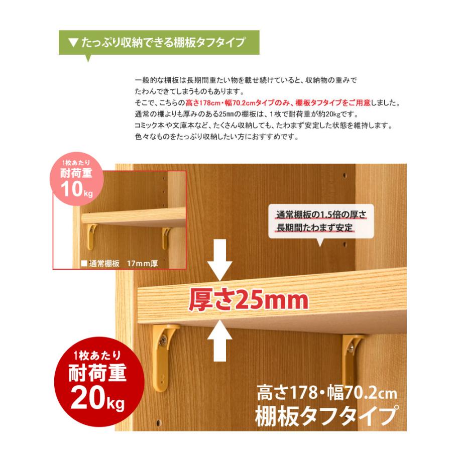 本棚  大容量 オープンラック 幅45 高さ150 奥行31 日本製 エースラック 1560収納棚 文庫本 漫画 収納 ラック 木製 北欧 白 低ホルムアルデヒド ホワイト 大洋 | 大洋（インテリア） | 10