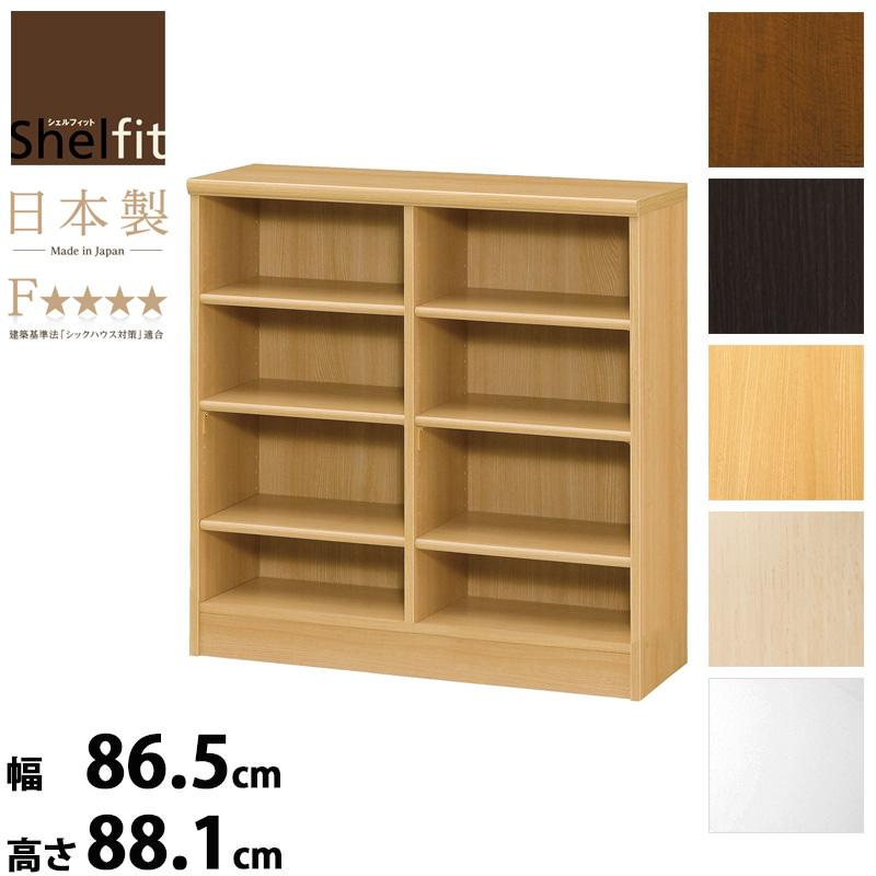 本棚  大容量 オープンラック 幅90 高さ90 奥行31 日本製 エースラック 9090収納棚 文庫本 漫画 収納 ラック 木製 北欧 白 低ホルムアルデヒド ホワイト 大洋 | 大洋（インテリア） | 14