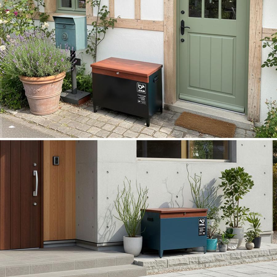 宅配ボックス　「horn/ホルン」 宅配機能付き 収納ベンチ DB-003 | ブランド登録なし | 04