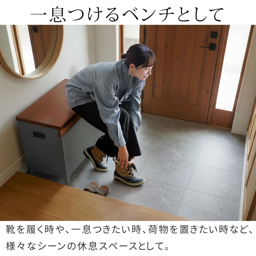 宅配ボックス　「horn/ホルン」 宅配機能付き 収納ベンチ DB-003 | ブランド登録なし | 06