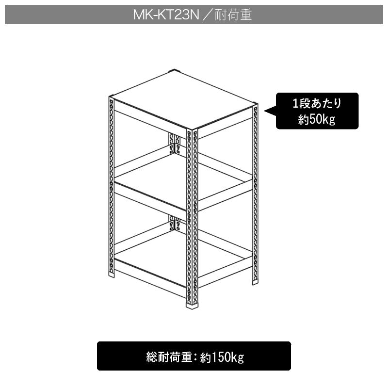 ローシェルフ スチールラック 3段 幅61cm 奥行41cm 高さ90cm 総耐荷重