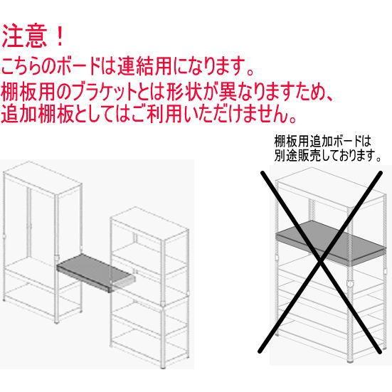 メタル＆ウッドラック用・連結板ラック同士を繋げてデスクとして