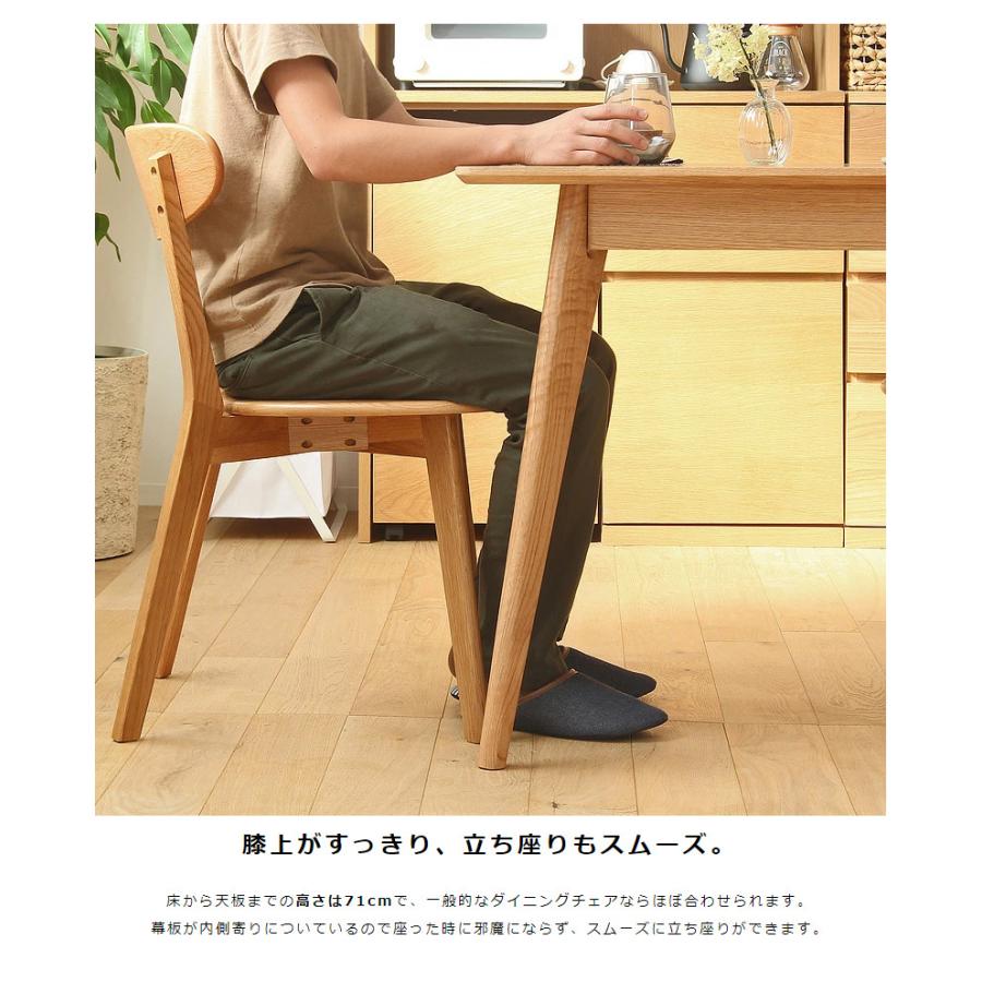 ダイニングテーブル　Ｗ８０　リバー　正方形　80ｃｍ　オーク材 | 岩附 | 06