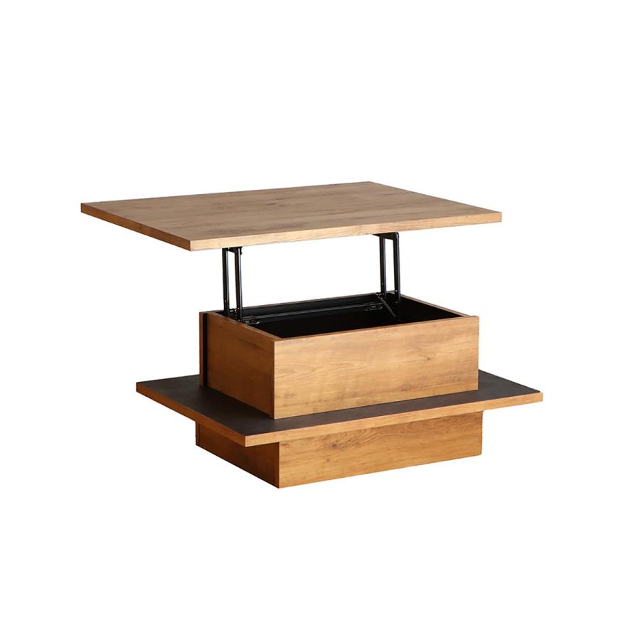 リフトアップテーブル 昇降テーブル パソコンデスク  収納 ボックス ラック  モダン 木目調 マット センターテーブル ローテーブル アダムロ　東馬 | 東馬 | 14